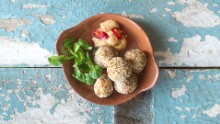 Fried yam balls are also on the menu at Zoe's Ghana Kitchen. Adjonyoh puts her own spin on traditional Ghanian recipes, inspired by the famous Kaneshi street market in Accra. 