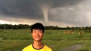 smiling man tornado