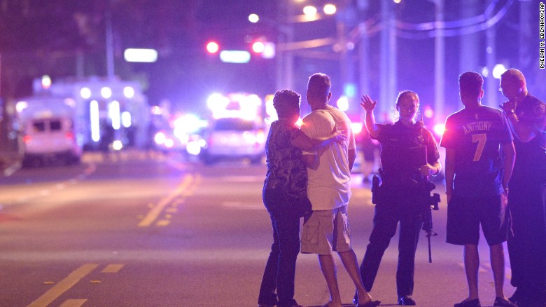 Police direct family members away from the scene of a shooting Sunday, June 12, at the Pulse nightclub in Orlando. &lt;a href=&quot;http://www.cnn.com/2016/06/12/us/orlando-nightclub-shooting/index.html&quot;&gt;A gunman opened fire at the club,&lt;/a&gt; killing 50 people and injuring at least 53, police said. It is now the deadliest shooting rampage in U.S. history.