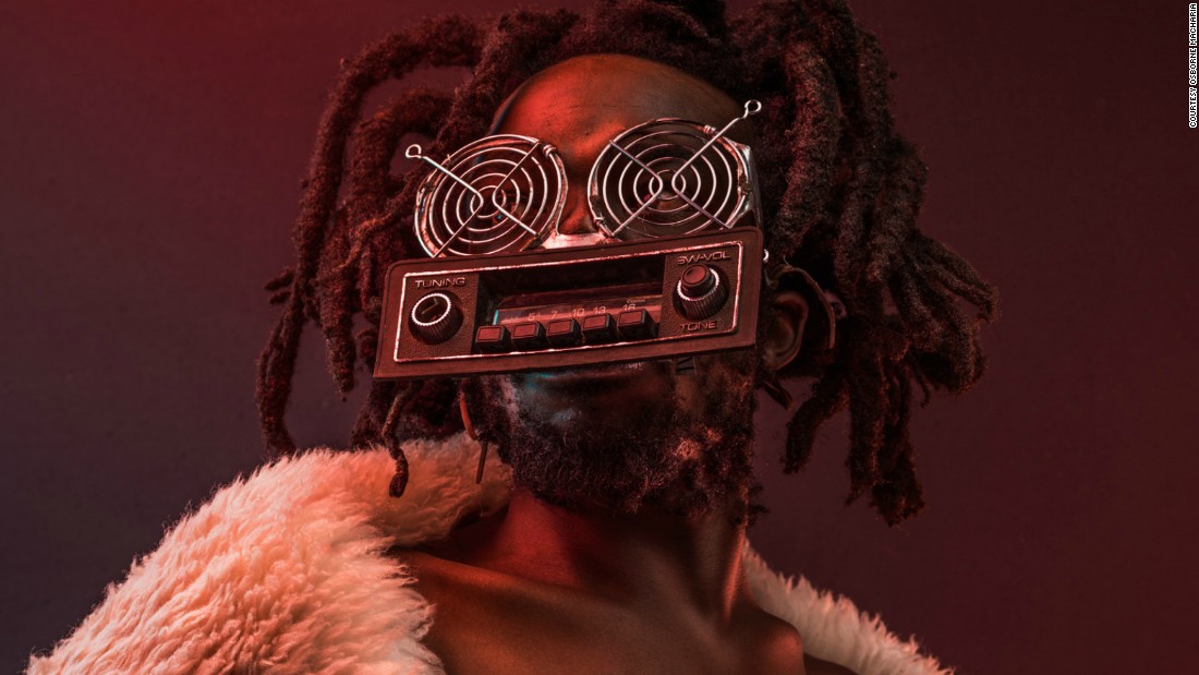 Nyakundi: communications expert and voice imitator, he uses the knobs attached to the mouth piece on his spectacles to imitate five different animals using code language.