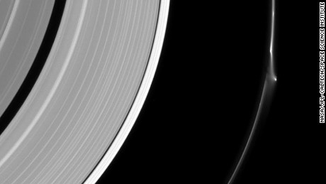 'Jet' disrupts one of Saturn's rings
