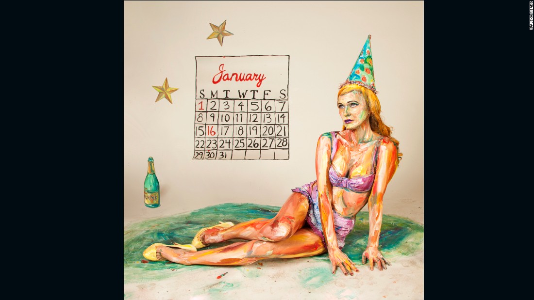 Meade began experimenting with shadows and highlights -- something she notes she has always been inspired by -- on figures in 2009. In a new project, Meade redefines traditional pinups girls for an upcoming calendar. 