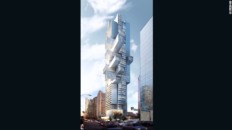 Παρά το γεγονός ότι μεγάλο μέρος της δουλειάς του είναι στην Ασία, Scheeren σχεδίασε αυτό κατοικιών μικτής χρήσης υψηλής αύξηση στο Βανκούβερ του Καναδά.  Το σχεδιασμό των κτιρίων έχει ως στόχο να ενσωματώσει οριζόντια διαβίωσης σε ένα λεπτό πύργο.