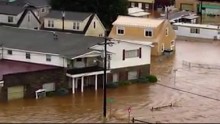 Flooding in Richwood, West Virginia.