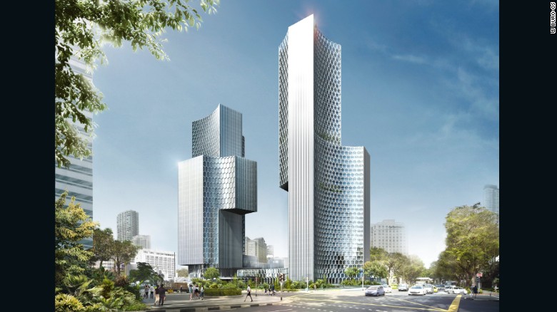 Scheeren σχεδιαστεί DUO, ένα δίδυμο πύργο, μικτής χρήσης, υψηλής ανάπτυξης άνοδο για ένα μαλαισιανό-Σιγκαπούρης κοινοπραξία.  Ο αρχιτέκτονας που προορίζονται για τα κτίρια που θα καθοριστούν από τους χώρους που δημιουργούν.