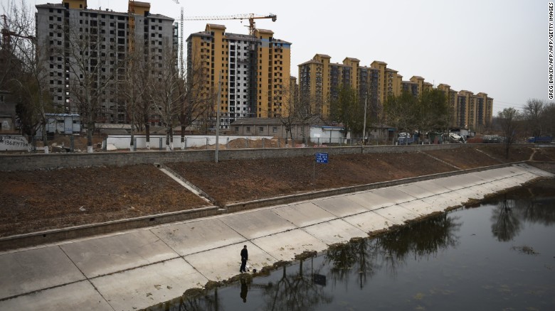 Study shows Beijing is sinking at an alarming rate due to demand on the city&#39;s water table. 