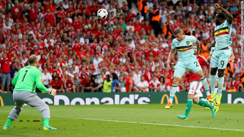 Toby Alderweireld gave Belgium an early lead with a fine header.