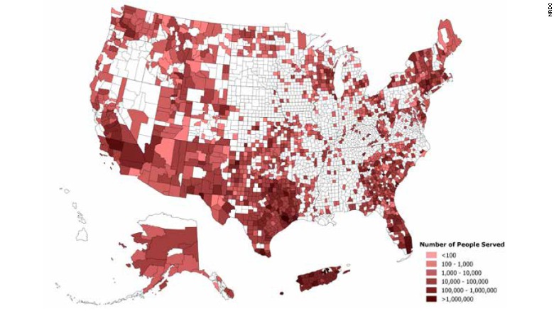 Figure 1: 17.6 million people served by community water systems with reported violations of the lead and copper rule (2015)