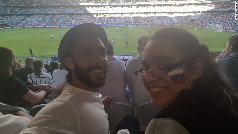 They attended three games while in France.