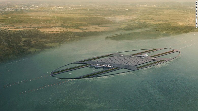 Gensler&#39;s proposal for southeast England&#39;s airport expansion. 