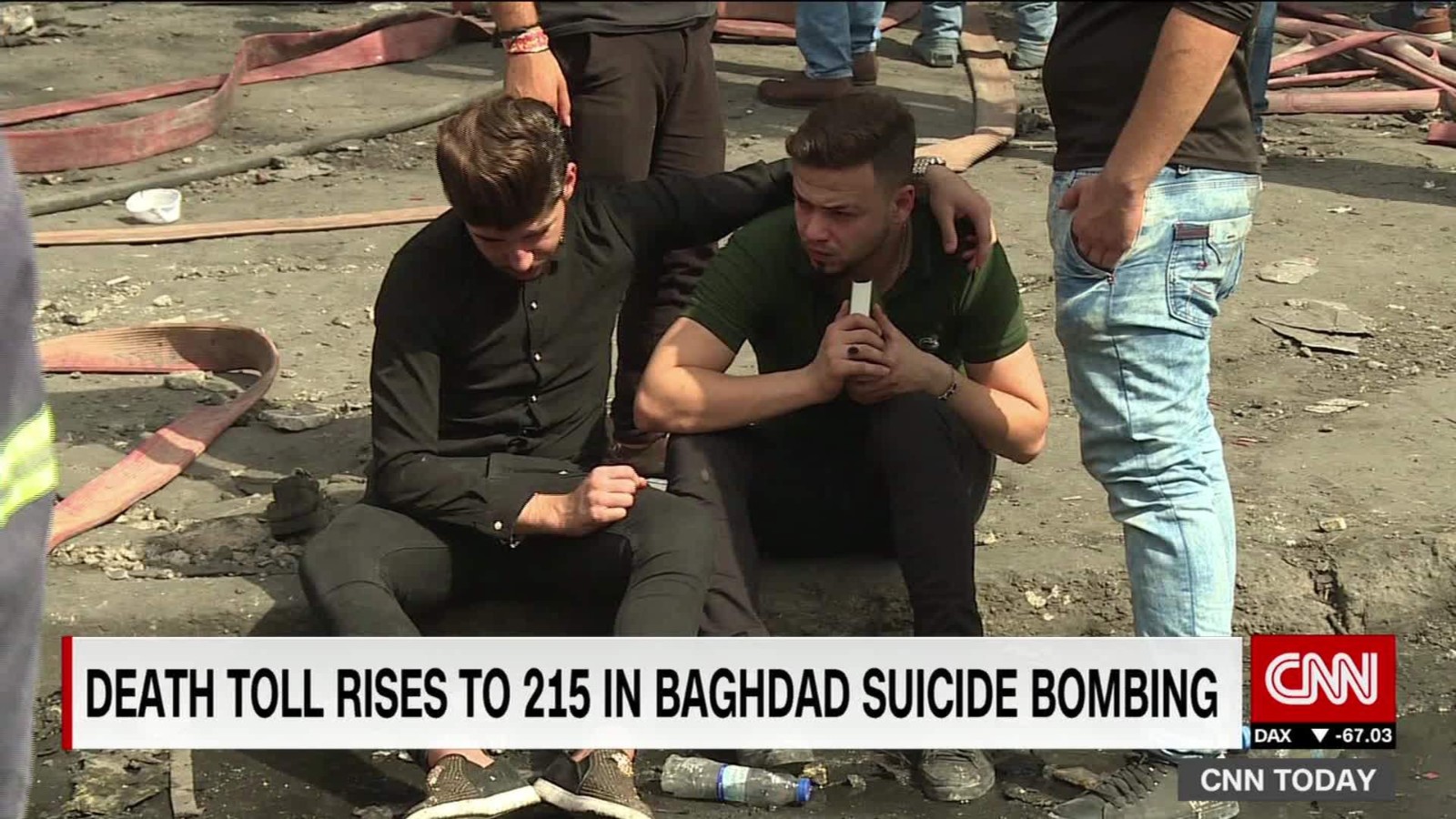 Search for loved ones in rubble of Baghdad attack