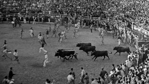 SPAIN. Pamplona. 1954. During the festival of San Fermin.