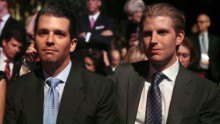 Trump's sons Donald Jr., left, and Eric