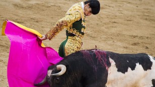 Spanish bullfighter Victor Barrio performs in Madrid in 2011. He was gored to death by a bull Saturday. 
