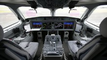Bombardier designed the plane to be very efficient, with lightweight, super-strong carbon-fiber-reinforced plastic wings and fuel-sipping jet engines.