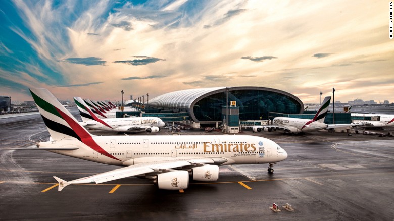 Emirates was named the best airline in this year&#39;s Skytrax awards -- a big leap from last year&#39;s fifth place. It&#39;s the fourth time the Dubai-based carrier has won the award. 