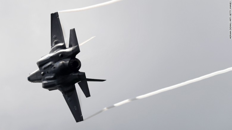 Boom! The Lockheed Martin F-35B thunders across the skies above the UK&#39;s Farnborough Airshow. Its flyby was one of several &quot;wow&quot; moments witnessed by spectators at the huge aviation event. 