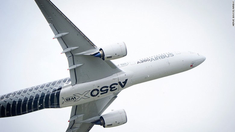 In action: Airbus&#39;s next-gen A350 XWB.