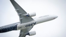 In action: Airbus's next-gen A350 XWB.
