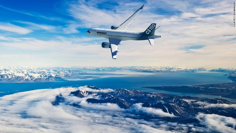 Bombardier CS100: The first narrow body airliner designed from scratch in nearly three decades.