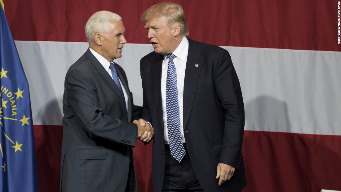 Donald Trump selects Mike Pence as VP