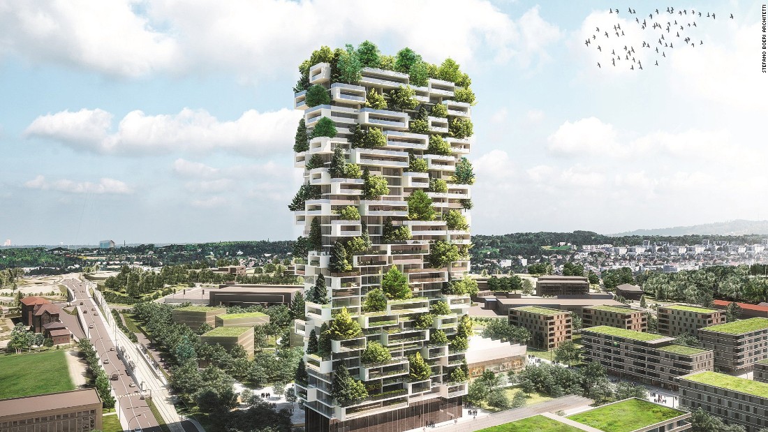 A similar-looking highrise -- as seen in this artist&#39;s impression -- will start construction in Lausanne, Switzerland in 2017. 