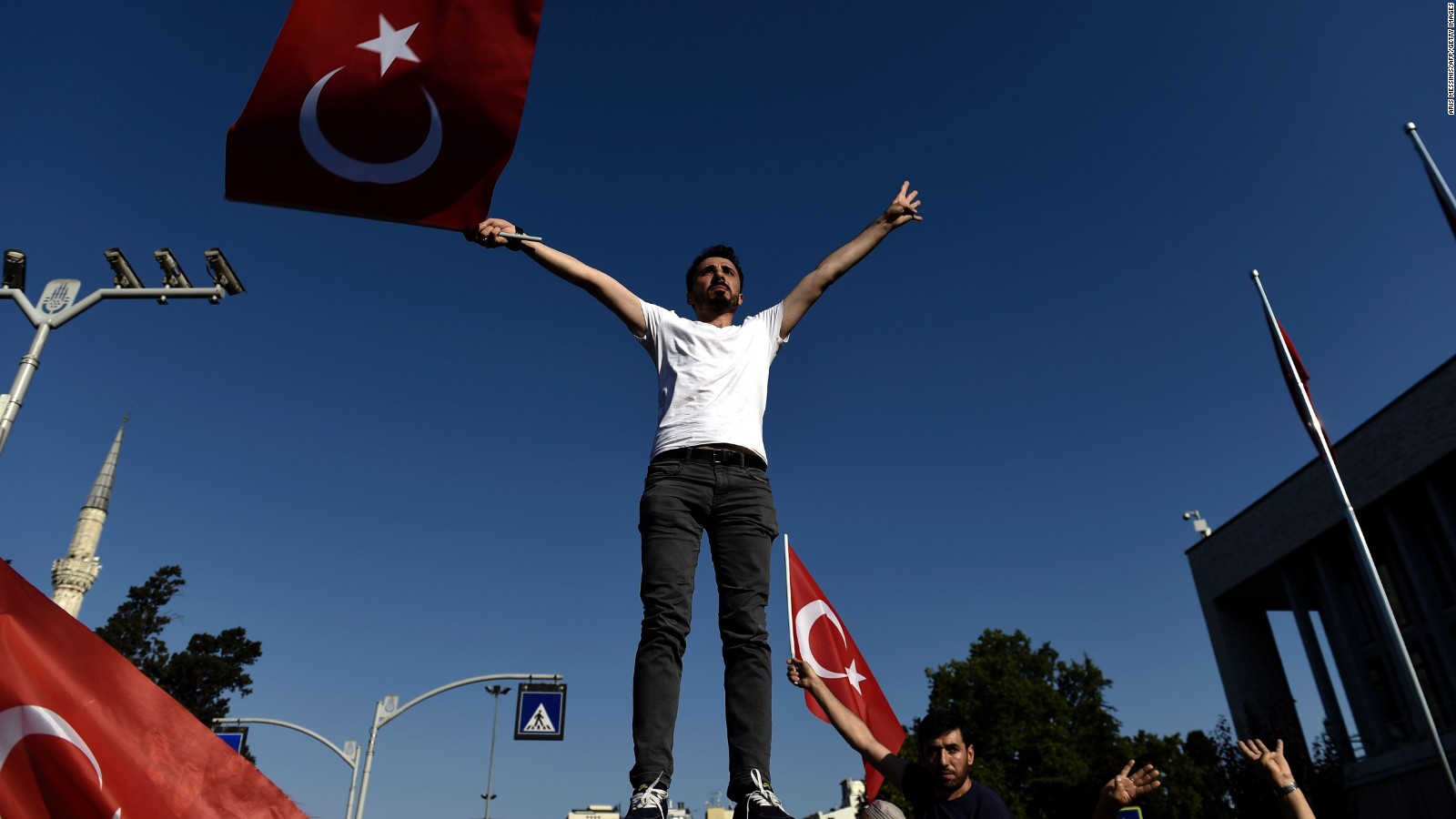 Celebratory mood on Turkey streets follows chaos