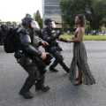 baton roughe viral protest image - RESTRICTED