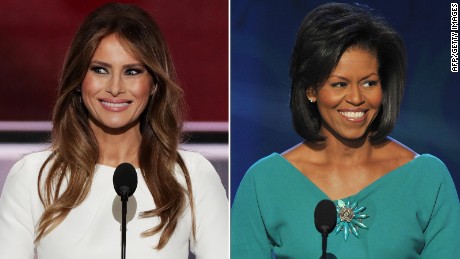 Side-by-side of Melania Trump, Michelle Obama speeches - CNN Video