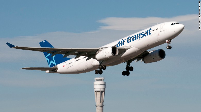 An Airbus A330 jetliner belonging to Air Transat takes off from Calgary, Alberta, in 2013. 
