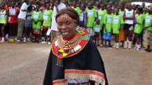 For many years, Kenyan marathon runner Tegla Loroupe has been using athletics to work toward peace in Africa. Five of the Olympic Refugee Team are South Sudanese refugees from her foundation's training center, and she will be the team's chef de mission.<br />