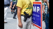 "Open carry" gun laws allow Ohio's licensed firearm owners to wear their weapons in public. With the exception of a small "secure zone" inside and around the arena, people are legally permitted to walk around the city with any firearm not explicitly banned by the state.