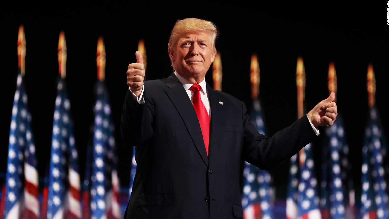 Donald Trump gets emotional taking RNC stage