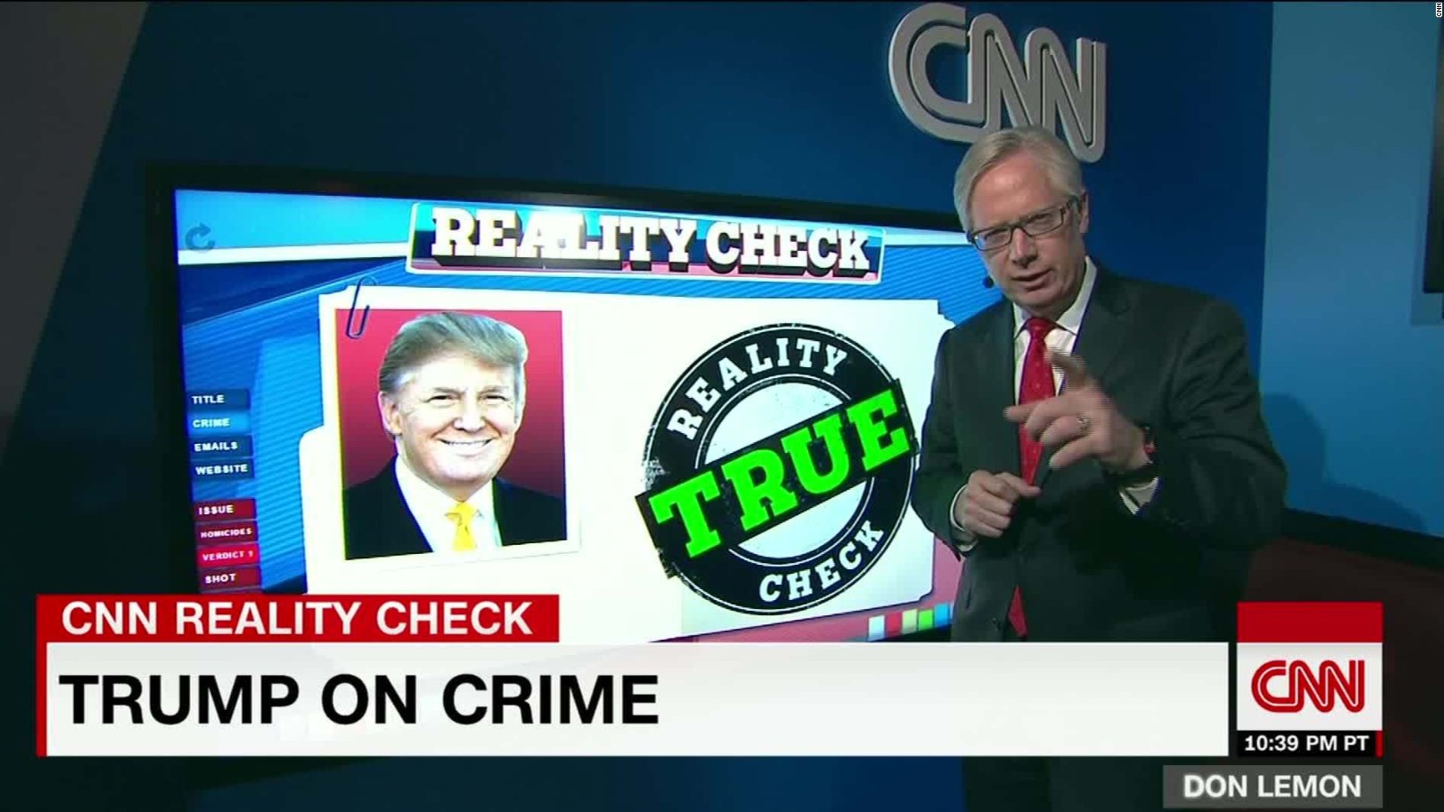 Fact checking Donald Trump on crime