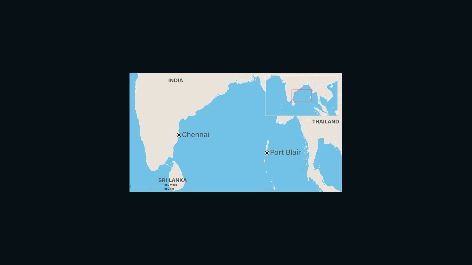 The missing plane took off from Chennai and was scheduled to land at Port Blair.