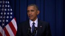 President Obama gives a statement following the Munich shooting spree