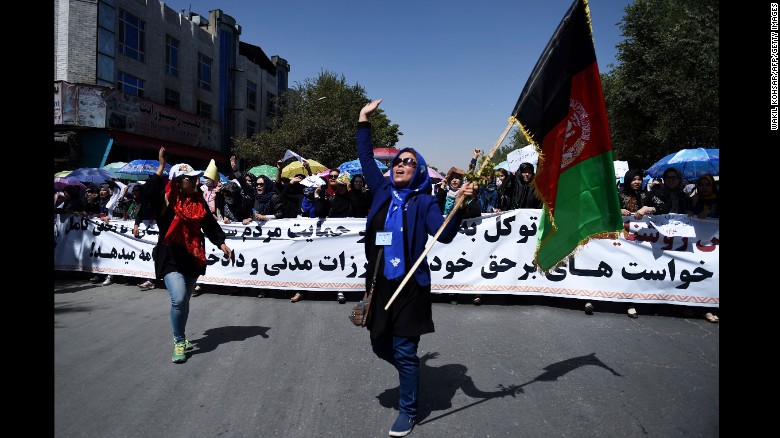 Before the deadly explosion, thousands of minority Shiite Hazaras were demonstrating in Kabul on Saturday July 23 demanding that a key power transmission line pass through their electricity-starved province. It was the second major protest over the issue this year. 
