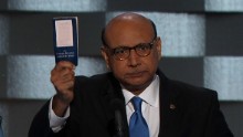 Trump supporter reacts to father of soldier at DNC