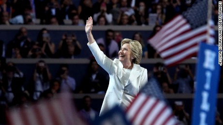 Key moments in Hillary Clinton's acceptance speech