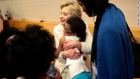 Behind-the-scenes: Clinton's historic night