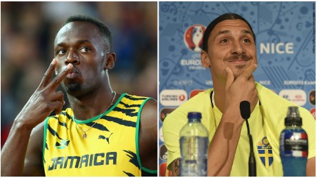 Bolt has a message for Zlatan