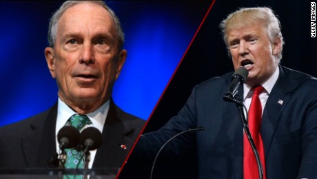 Donald Trump Michael Bloomberg split