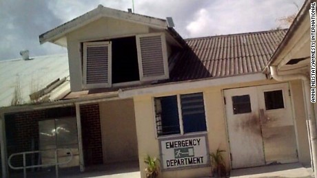 Nauru&#39;s emergency department as photographed by Amnesty in July.