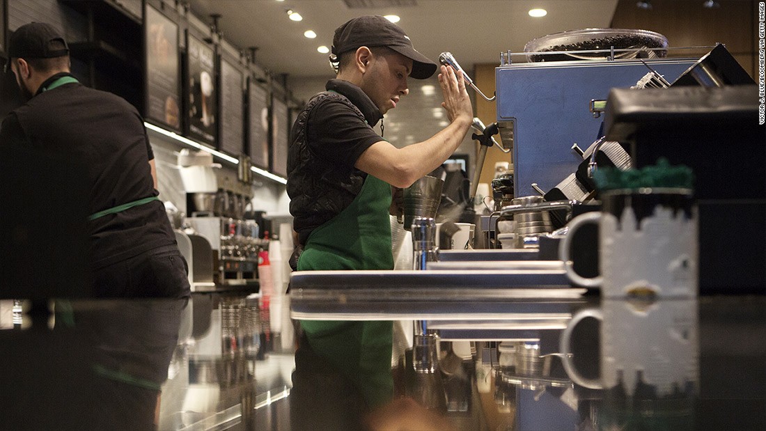 Stripping baristas who served coffee while only wearing 