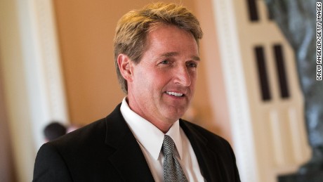 Flake jokes Trump will throw him in Gitmo
