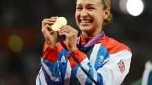 Britain's Jessica Ennis scooped gold at the London 2012 Olympic Games