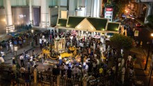 Erawan shrine opened shortly after the deadly attack which killed 20 to remember those who had died.
