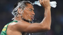 The 24-year-old Van Niekerk was cool as he claimed Michael Johnson's 400m world record.