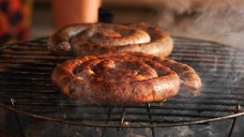 As the nation's top culinary custom, the South African braai gathers friends, family and the community to grill juicy cuts of steak, sausage and chicken sosaties (skewers).
