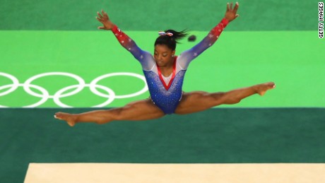 Next for Biles: Cliff-jumping
